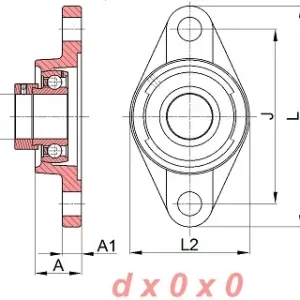 Zwrot pieniędzy Zespół z oprawą żeliwną ESFL205 SNR